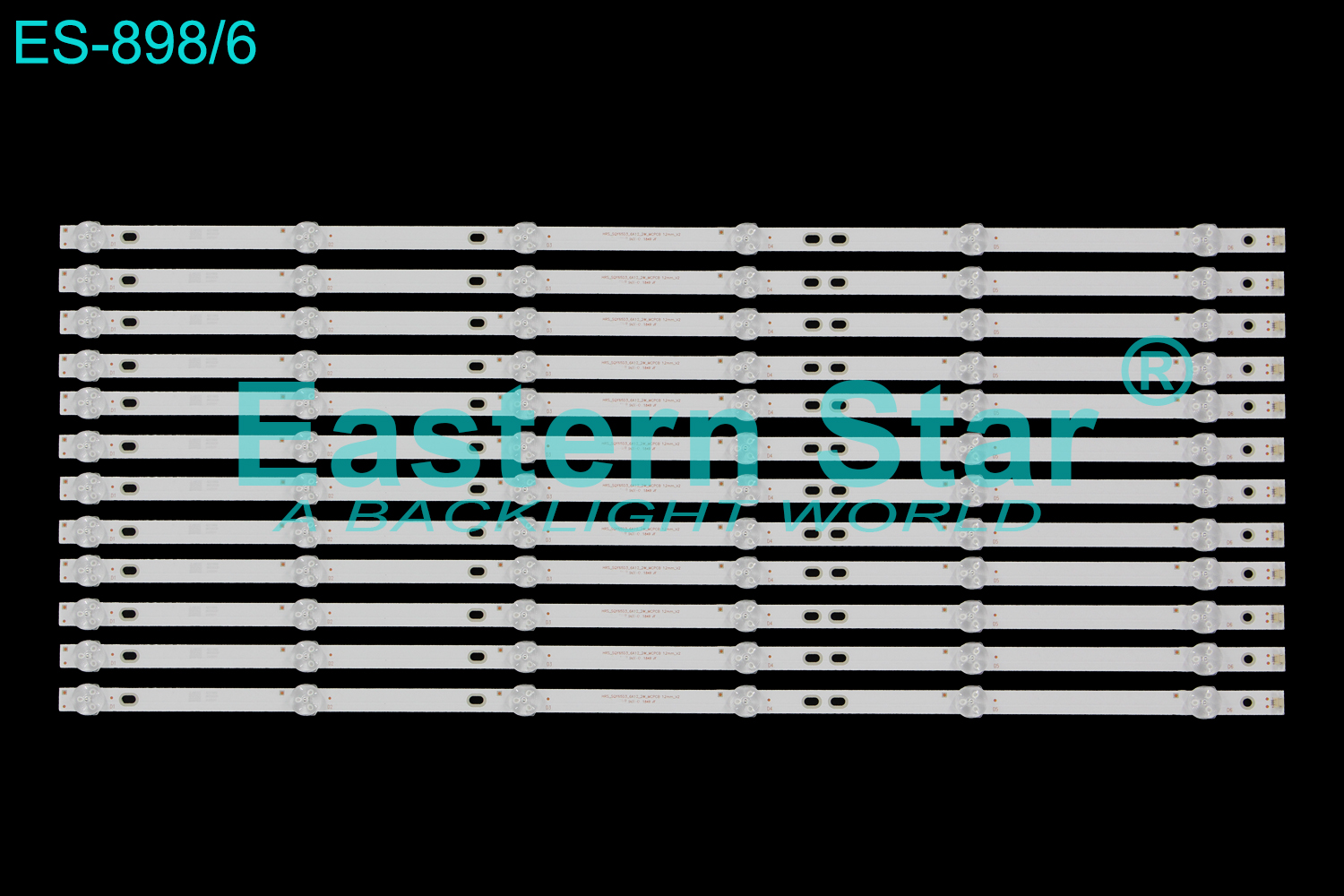 ES-898 LED TV Backlight use for 65'' Rca RTU6549-C HRS_SQY65D3_6X12_2W_MCPCB 12mm_V2 LED STRIPS(12)