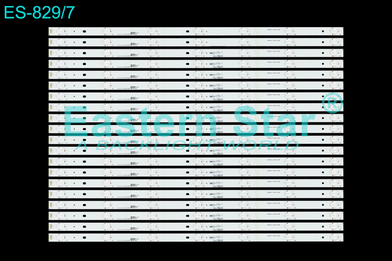 ES-829 LED TV Backlight use for 65'' Rca LED65G55R12OQ JF P/N:01.JL.D6571235-31AS LED STRIPS(20)