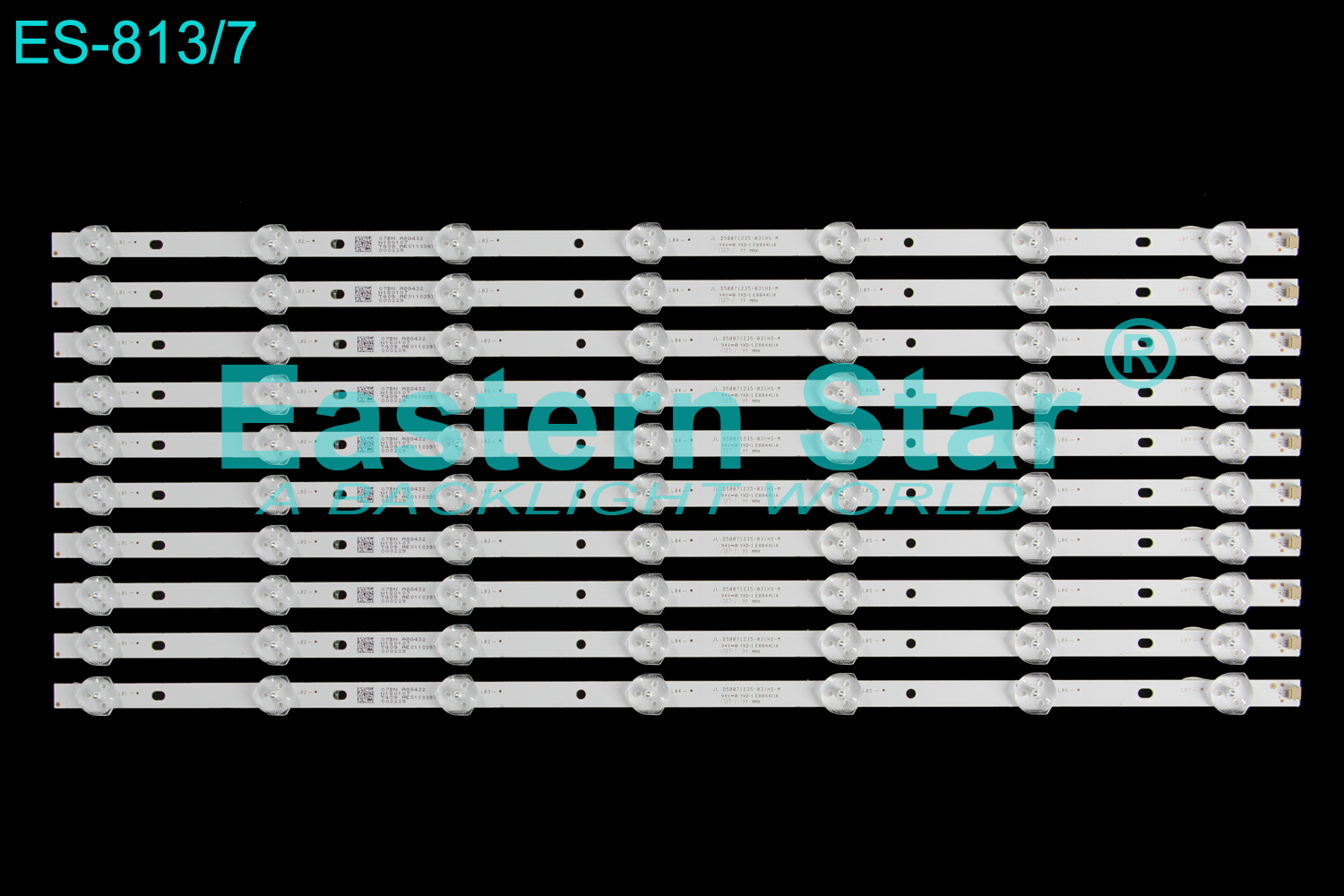 ES-813 LED TV Backlight use for 50'' Rca TV RNSMU5036 JL.D50071235-031HS-M LED STRIPS(/)