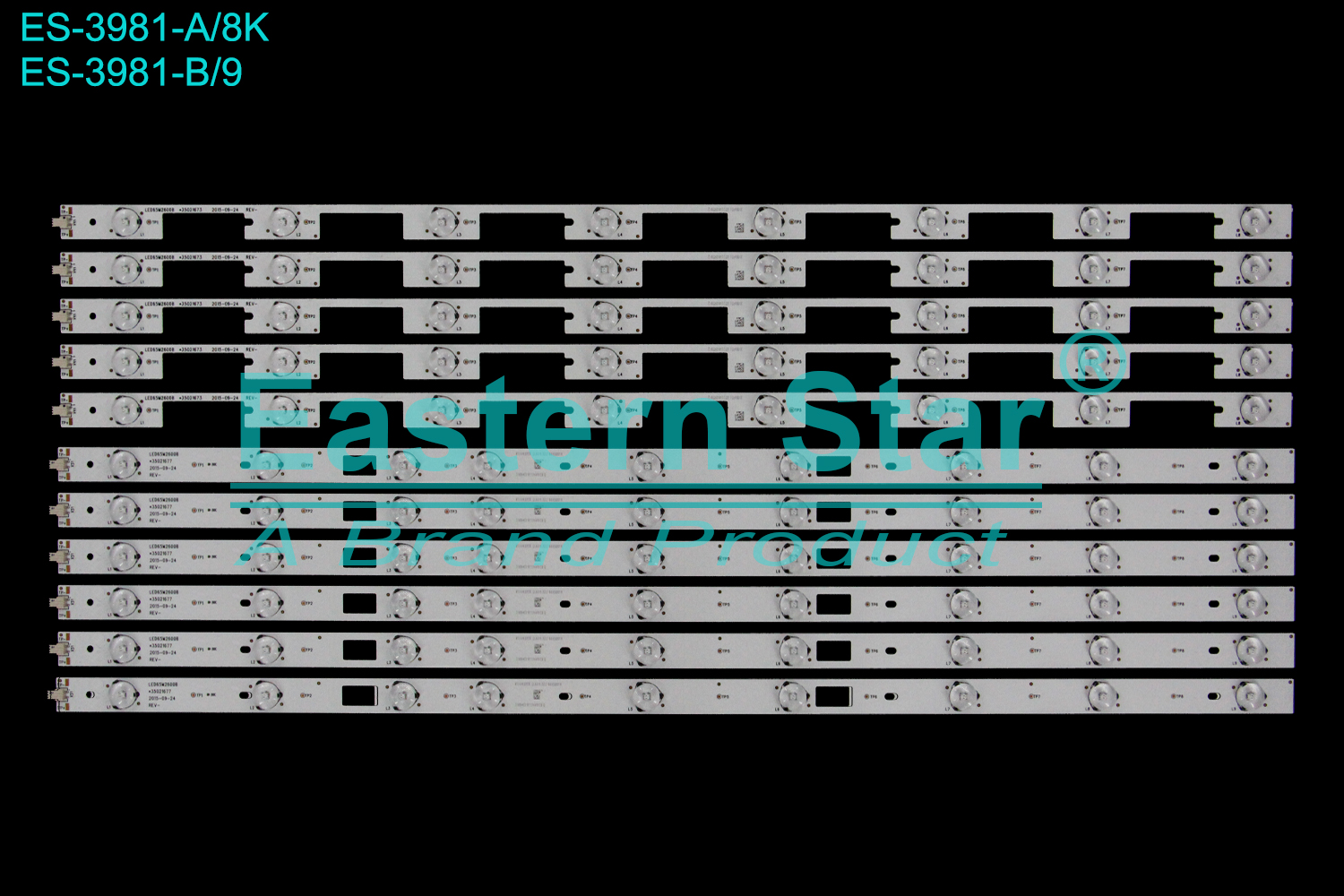 ES-3981 LED TV Backlight use for 65" Konka LED65M2600H 35021677, 35021673，LED65M2600A, LED65M2600B  LED STRIP(11)