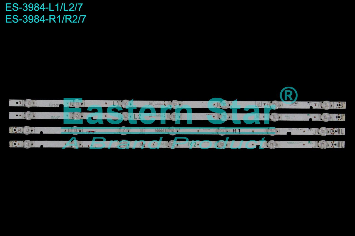 ES-3984 LED TV Backlight use for 55" Sharp 55L2555 BP10UW12T06288, CW10UW13T00199,  BE10UW12T05286, FF10UH13T00098,PPMPV8.0 16SPR 55inch 7Series Pitch 82.3mm LED STRIP(14)