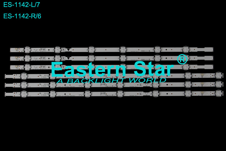ES-1142 LED TV Backlight use for 50" Sanyo LF503EM7F, FW50D36F UDULED0GS056, UDULED0GS057,  50W6S1P, 50W7S1P,  E128280 LED STRIP(6)