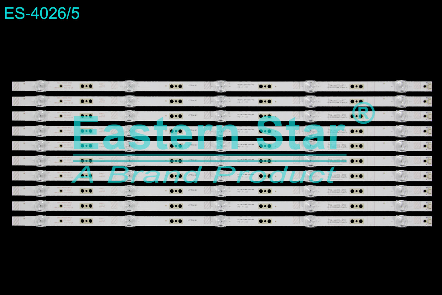 ES-4026 LED TV Backlight use for 65" Skyworth 65G50/65H6  65D2003V2W5C1B60414M  5850-W6500-6P00 119-00045 VER1.3 2022-10-26  7794-665000-D300 D-AY8B6654AC-94085H LED STRIP(10)