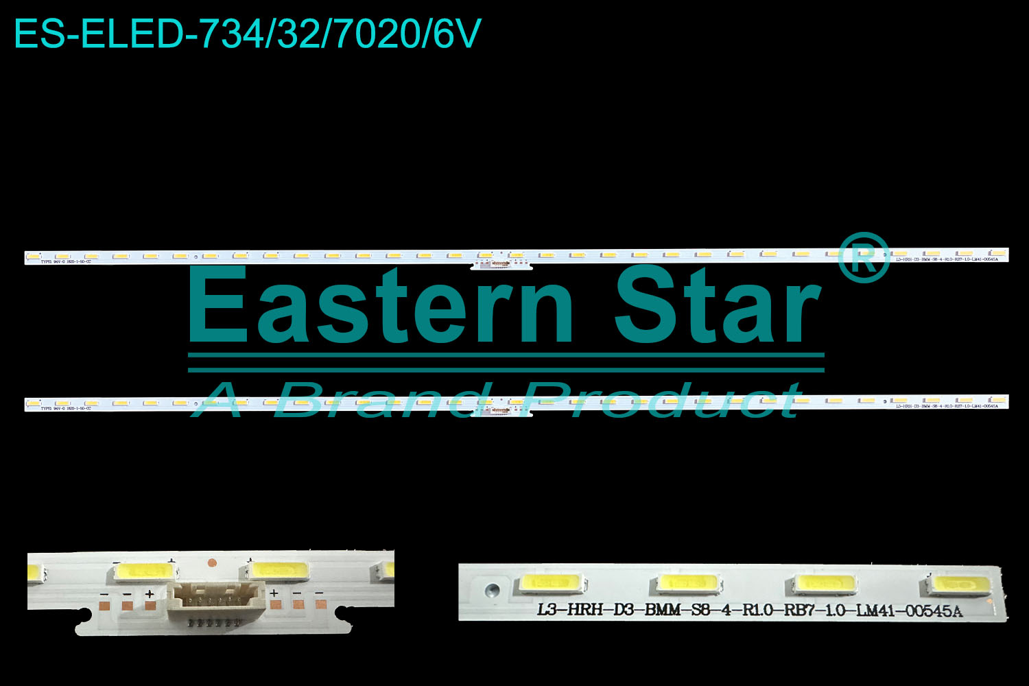 ES-ELED-734 ELED/EDGE TV backlight use for 43'' Sony  KD-43X8500F L3-HRH-D3-BMM-S8-4-R1.0-RB7-1.0-LM41-00545A  LED STRIPS(2)