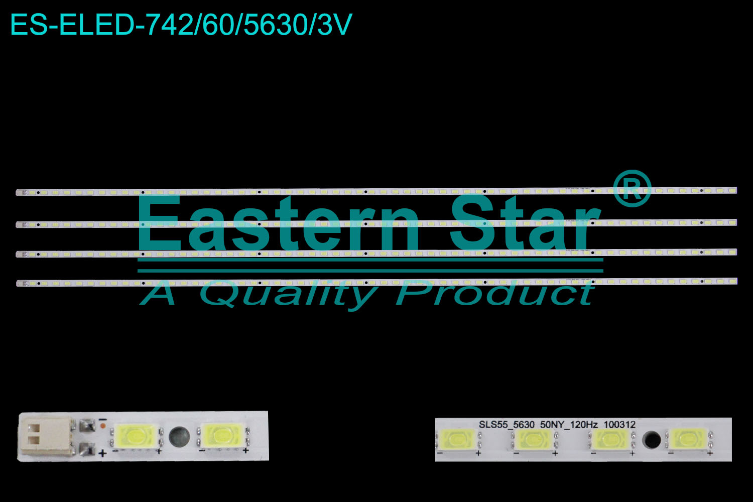 ES-ELED-742 ELED/EDGE TV backlight use for 55'' Sony KDL-55EX710 SLS55_5630_120HZ_100312 LJ64-02566A|LJ64-02567A  LED STRIPS(4)