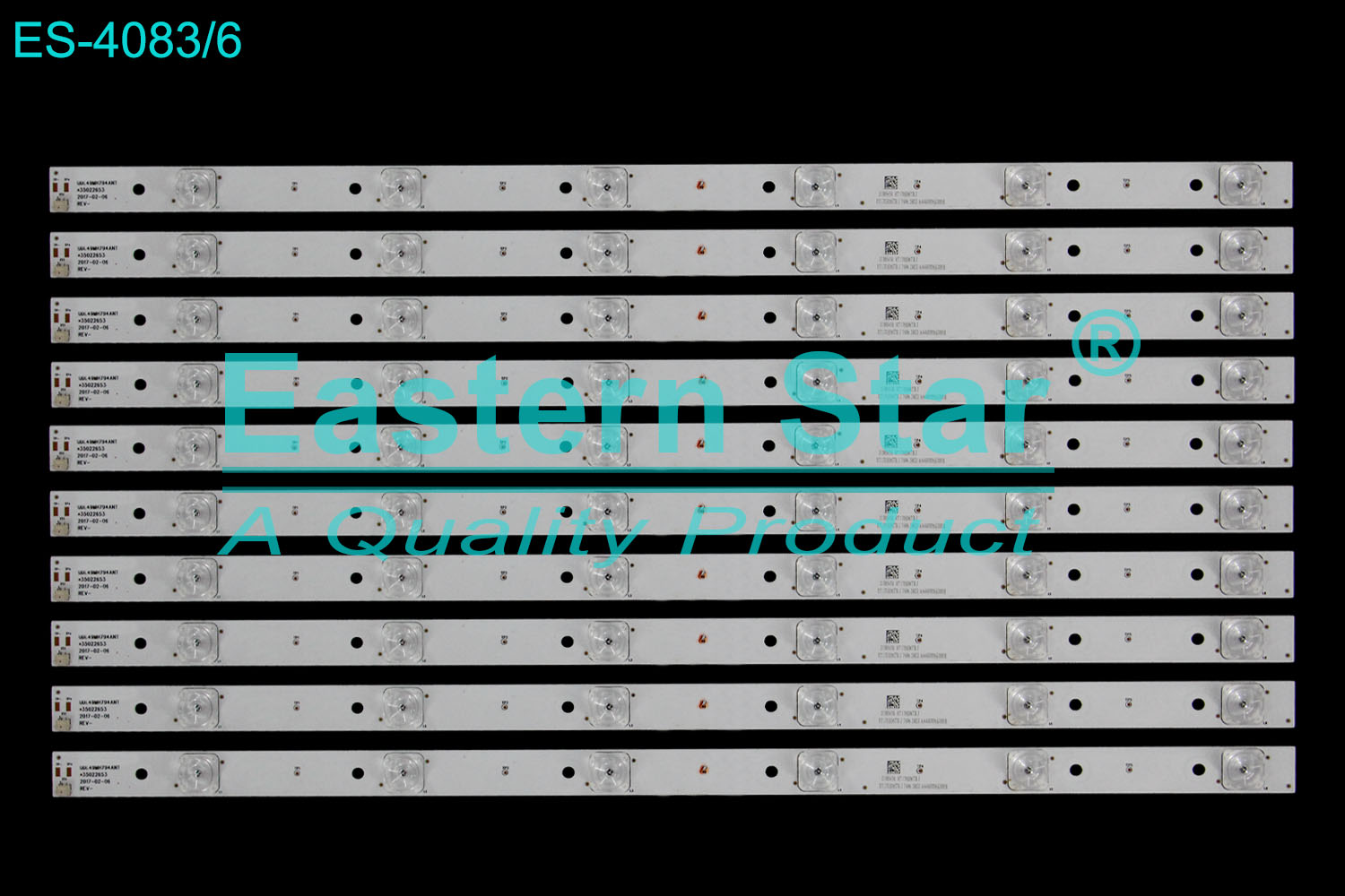 ES-4083 LED TV Backlight use for 49" Konka  U49D9000K UDL49MH794ANT*35022653 2017-02-06 REV-  21005458 RT170HD6TBJ RT170H06TB J 7606 2R02 AA490006S000H   UDL49MH794LN RF-AA490E30-0601S-06  LED STRIP(10)