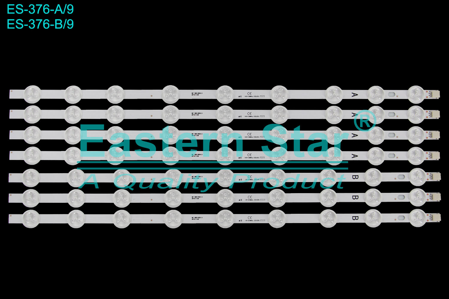 ES-376 LED TV Backlight use for 50" Vestel 50R4010F A: 50'' NDV REV1.1 -A TYPE  2013.11.05  B: 50'' NDV REV1.1 -B TYPE 2013.11.05 (7)