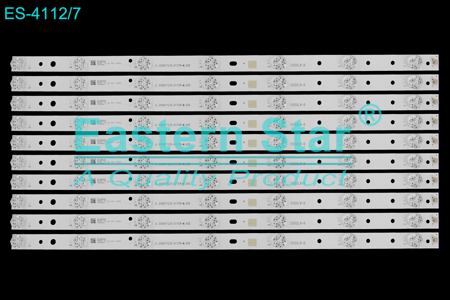 ES-4112 LED TV Backlight use for 50" Sharp LP-50/Amoi L5210 JL.D50071235-017ER-M_V02 D500L80-B LED STRIP(10)