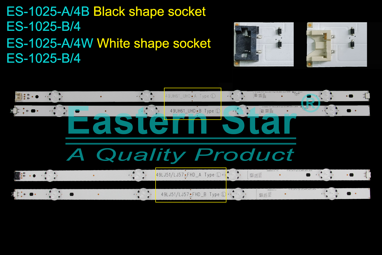 ES-1025 LED TV Backlight usefor 49'' Lg  A/B: 49UH61_UHD_A/B Type 15.5Y 49inch_UHD A/B-Type LED_ARRAY_Rev0.1_160119 49LH51/LH57_FHD_A/B TYPE | A/B: 49LJ51/L57_FHD_A/B Type  17Y 49"_FHD A/B-Type LED_ARRAY_Rev0.0_160314 LED STRIPS(8)