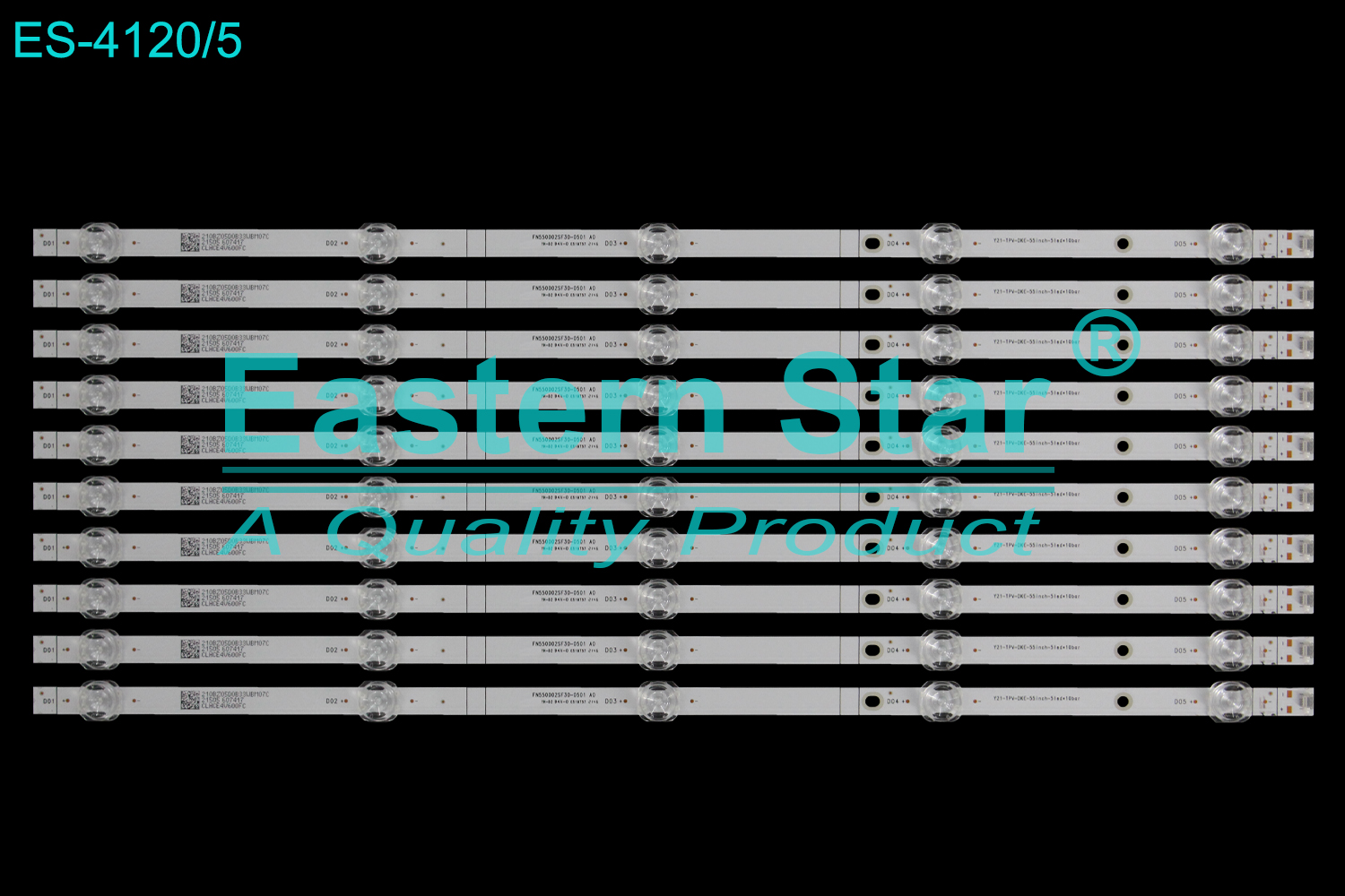 ES-4120 LED TV Backlight use for 55" Huawei  LOK-350 FN550002SF30-0501 A0   Y21-TPV-DKE-55inch-5led*10bar LED STRIP(10)
