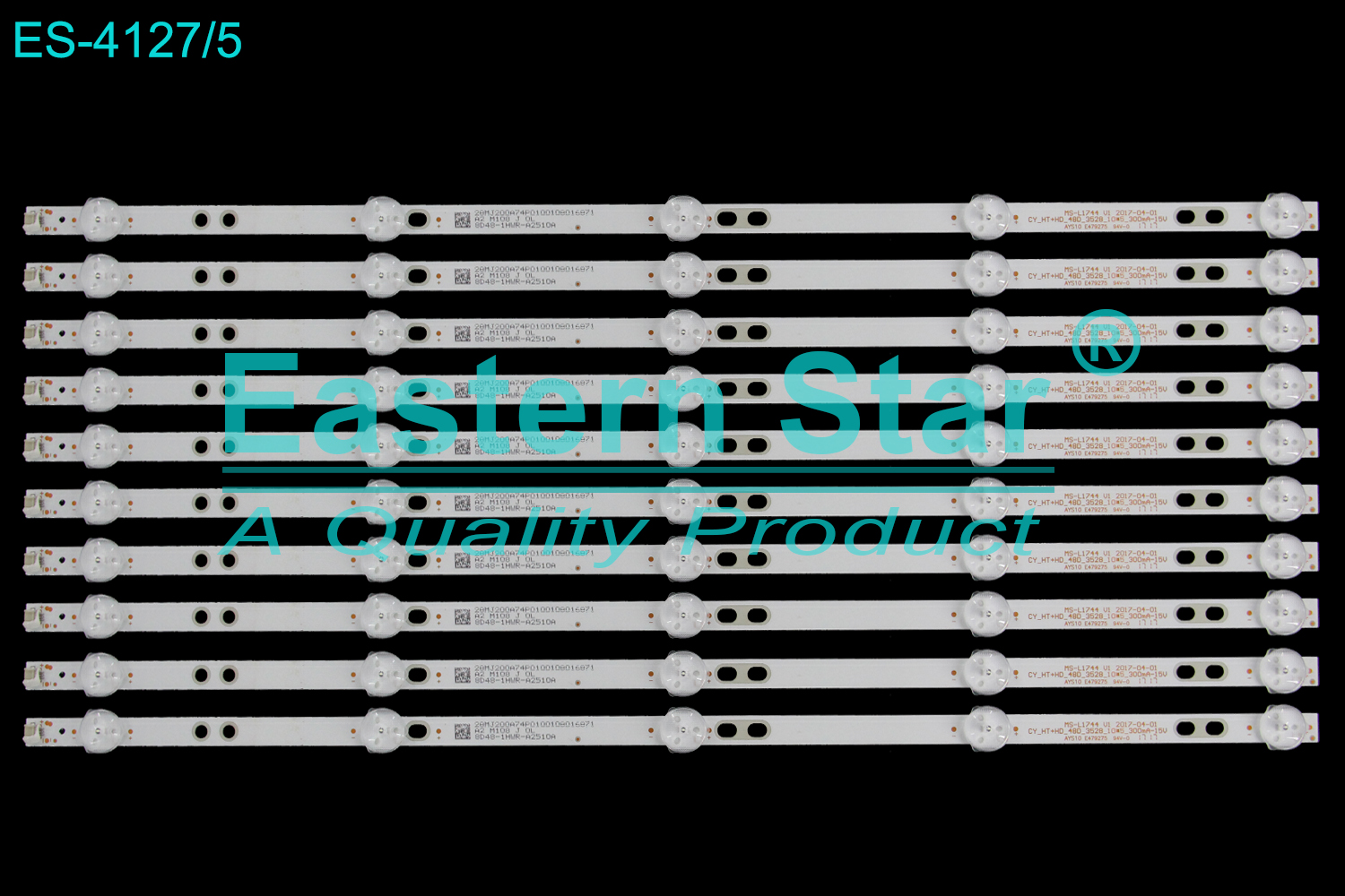 ES-4127 LED TV Backlight use for 48" Sunny SN048LD019-S2F MS-L1744 2017-04-01  CY_HT+HD_48D_3528_10*5_300mA-15V  28MJ200A7400100108008085  A2 M108 J 0L   8D48-1HWR-A2510A  LED STRIP(10)