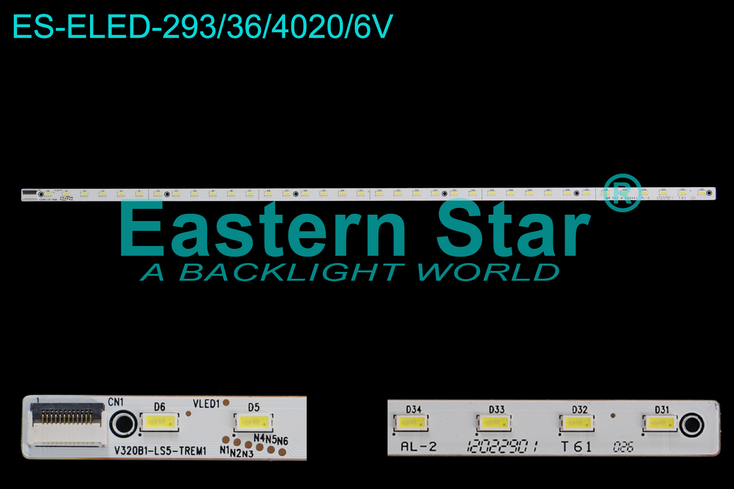 ES-ELED-293 ELED/EDGE TV backlight use for Skyworth / Konka/Tcl  32'' TV backlight V320B1-LS5-TREM1 LED STRIPS(1)
