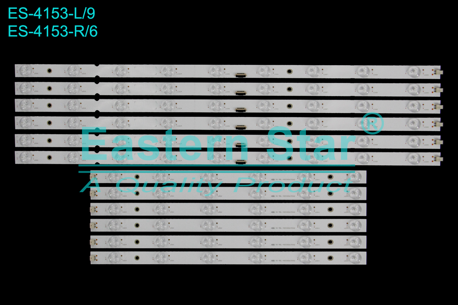 ES-4153 LED TV Backlight use for 49" Sony KD-49X9000F CCB 49 MBL-49039D615SN2 LED STRIP(12)