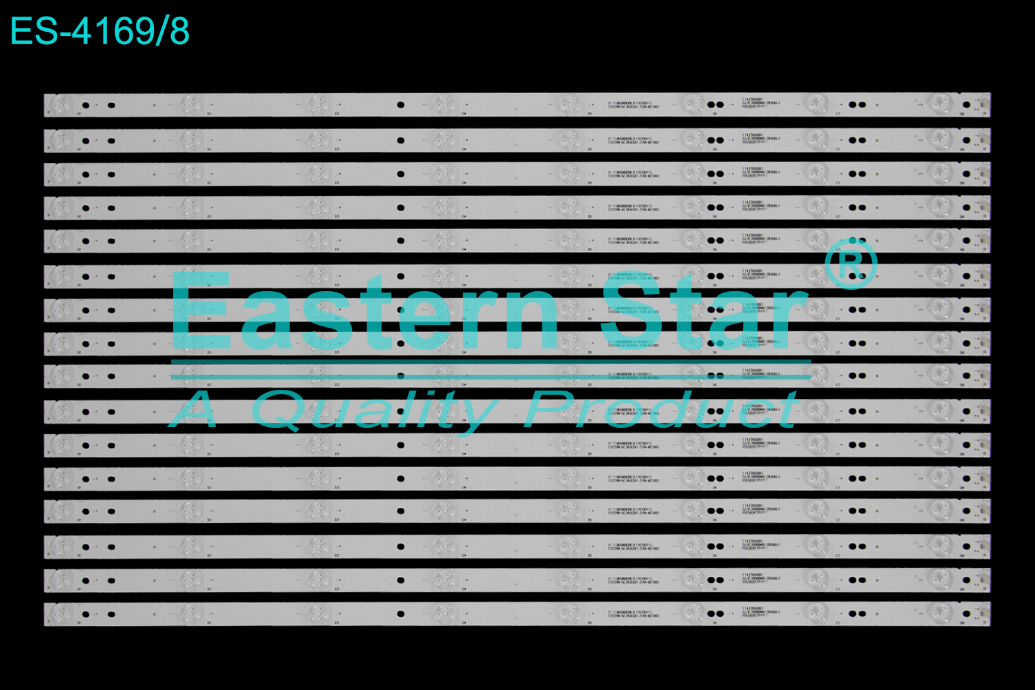 ES-4169 LED TV Backlight use for 65" Awox SJ.HZ.D6500402-2835AS-F, 1.14.FD650001, 31.11.065000000, 65D3AS8CX65017  LED STRIP(16)