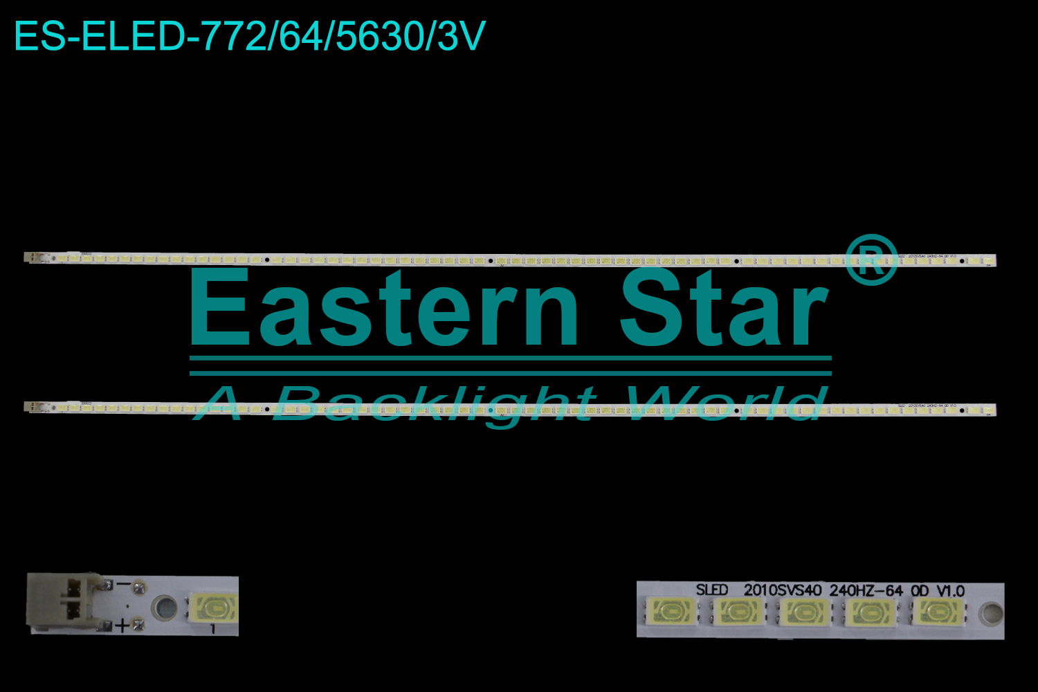 ES-ELED-772 ELED/EDGE TV backlight use for 40'' Samsung UE40C7000,UA40C6200U SLED 2010SVS40 240HZ_64 OD V1.0 LED STRIPS(2)