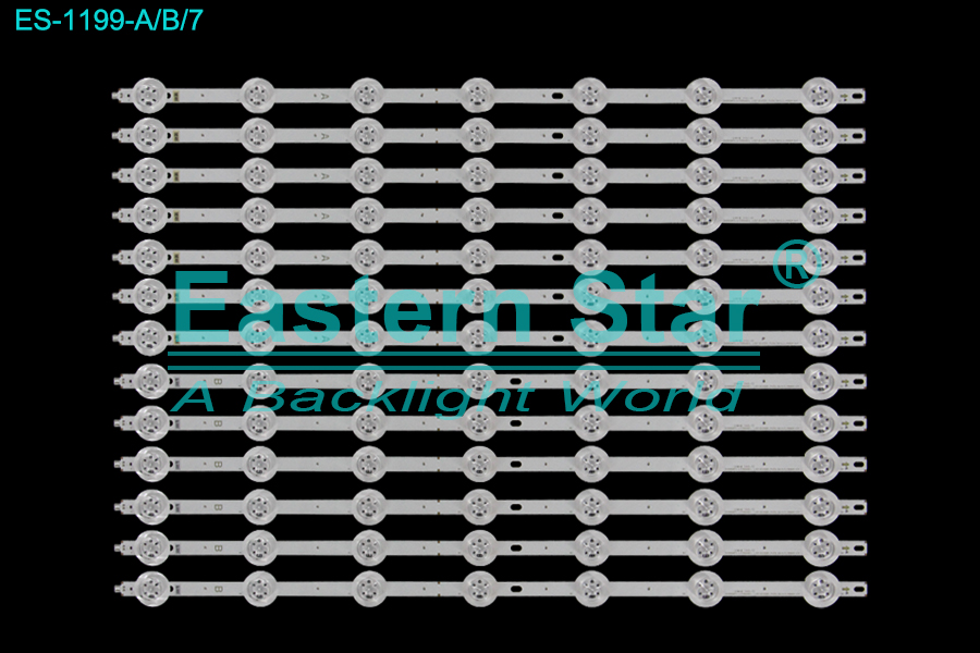 ES-1199 LED TV Backlight use for 55" Samsung LH55UDEBLBB/GO A: SVS550AF3(LTI550HN11,LJ07-01236A)_7LEDs_Rev0.3_140924 H/F  B: SVS550AF3(LTI550HN11,LJ07-01236B)_7LEDs_Rev0.3_140924 H/F LED STRIP(13)