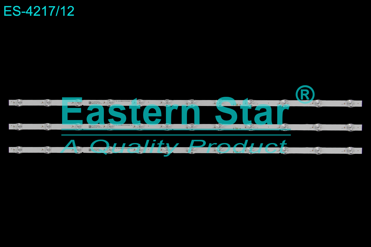 ES-4217 LED TV Backlight use for 43" Skyworth / Tesla 43G3A RF-AZ430025SF30-0602 A1 RF-AZ430025SF30-0602 A1 7700-643000-D910 3.1-3.2V 165-170lm K06 2B36060 RB304 D157D00 LED STRIP(3)