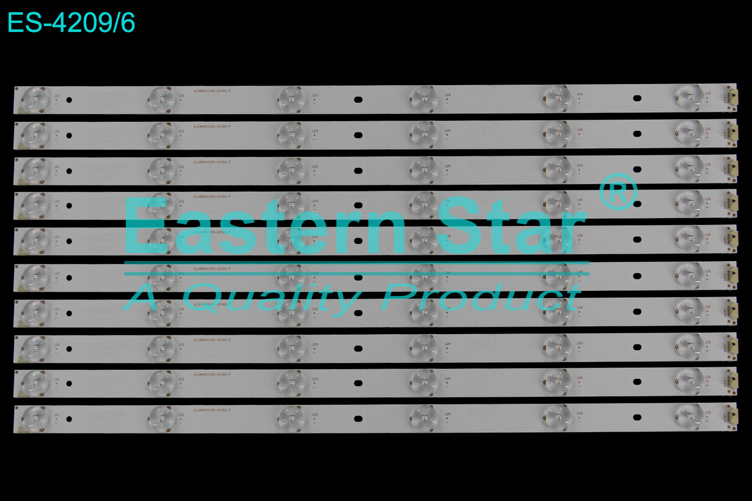 ES-4209 LED TV Backlight use for 48" Manta/Polaroid tql48f4pr006.133 JL.D48061235-031AS-F LED STRIP(10)