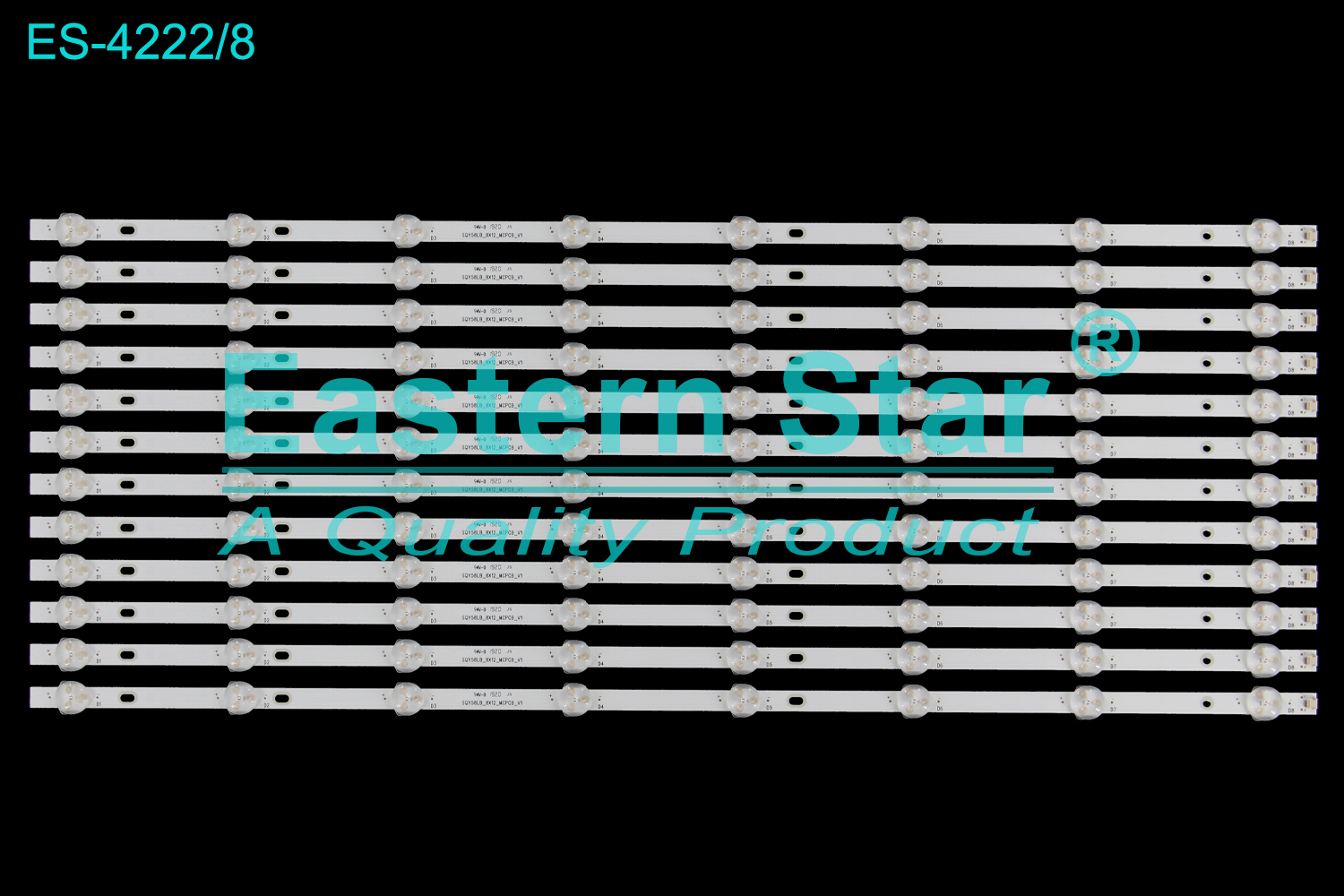 ES-4222 LED TV Backlight use for 58" Rca RHOS581SM-D AE0110385  SQY58LB_8X12_MCPCB_V1 LED STRIP(12)