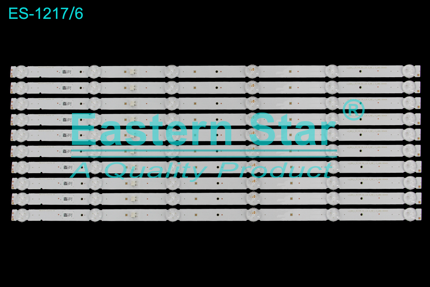 ES-1217 LED TV Backlight use for 55" Sony  KD-55X750F LM41-00543A  L3 BCH L E5 FAP S6 1 R1.0 RBF 1.0 LED STRIP(10)