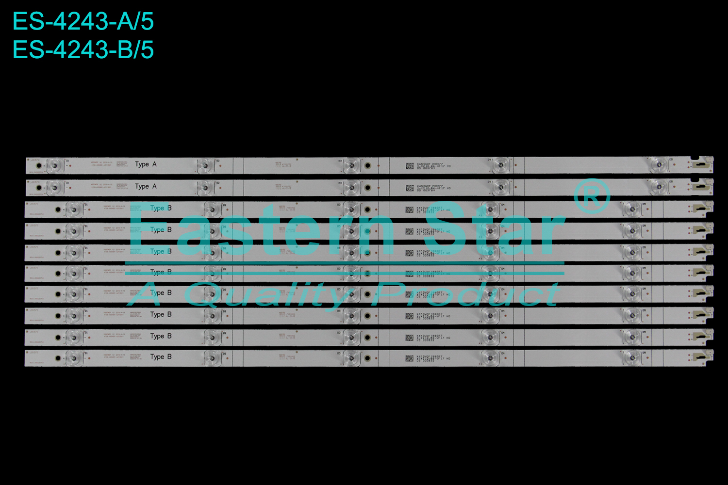 ES-4243 LED TV Backlight use for 65" Philips K650WDF A/B:4708-K65WDF-A2113N01 K650WDF A2 2019-4-9 LB1570 REV1.0XS220716   LB20210512PHJL JF.3V-B35.01S RXW20220803 20220722.F17-BN   K650WDF 198077 X-X210-B6-VF 17 HD D5 003784  LED STRIP(10)