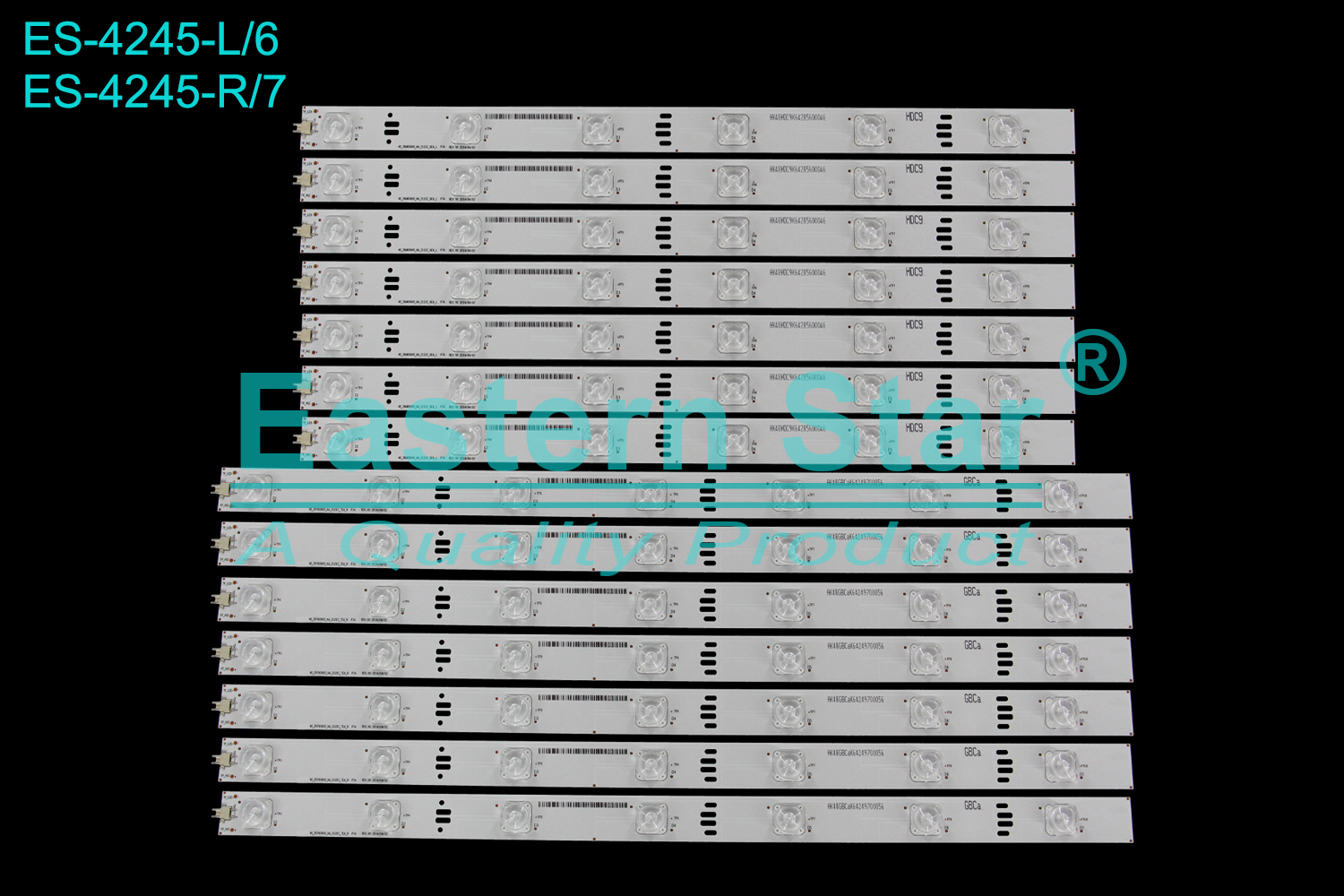 ES-4245 LED TV Backlight use for 48" Arcelik B48 LW 9486  48 _ ZKN60600_AA _ 2121C_6EA_L P74 48 _ ZKP60600_AA _ 2121C_7EA_R P74 LED STRIP(14)