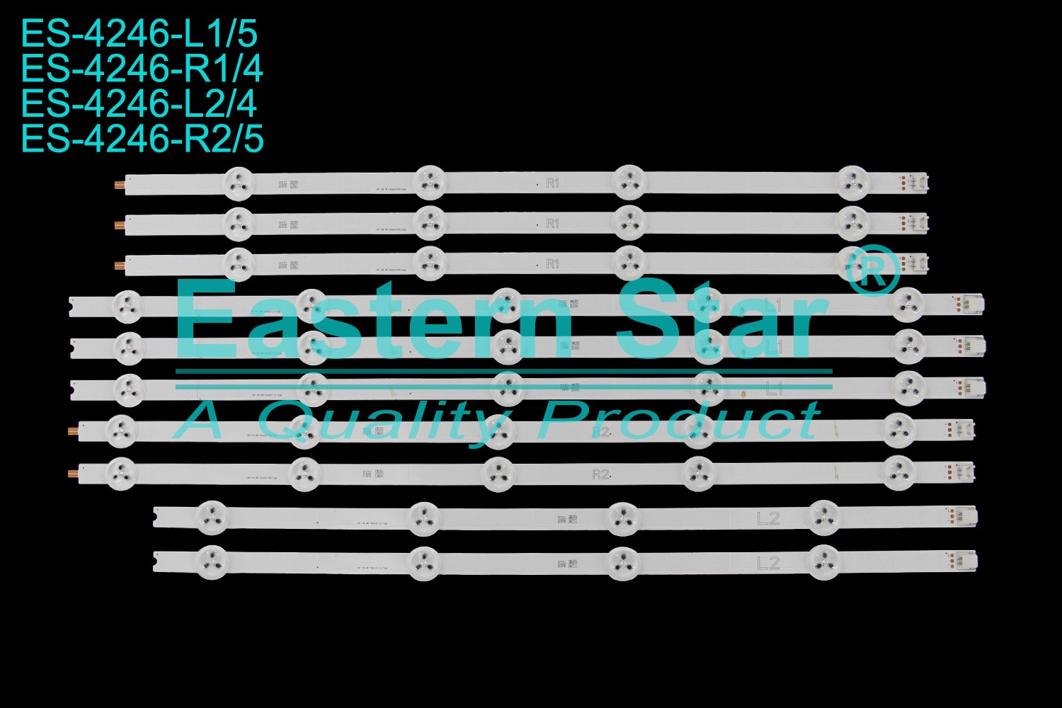 ES-4246 LED TV Backlight use for 49" Lg  49'' V14 DRT REV0.0 1 L1-TYPE, 49'' V14 DRT REV0.0 1 R1-TYPE 49'' V14 DRT REV0.0 1 L2-TYPE, 49'' V14 DRT REV0.0 1 R2-TYPE LED STRIP(10)