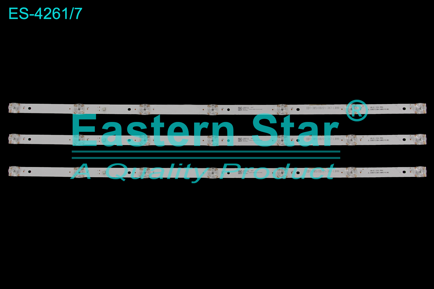 ES-4261 LED TV Backlight use for 39"  JL.D38571330-140AS-M_V01 0DT-385(0D22)-3X7-LBAR  LED STRIP(3)