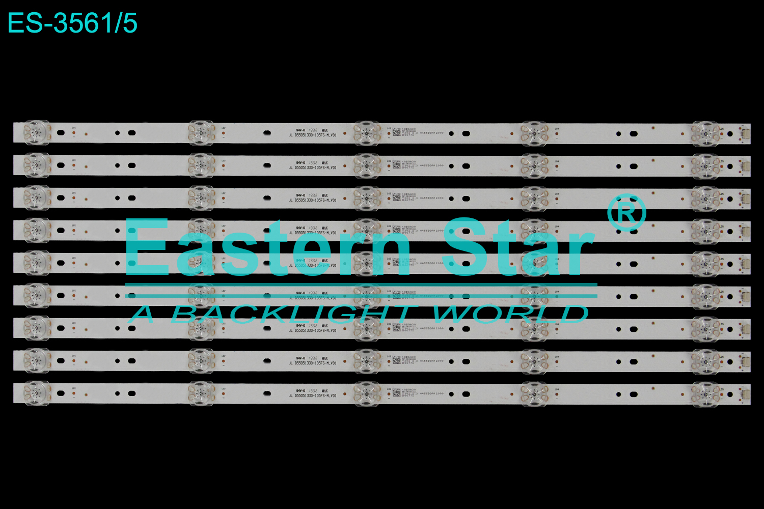 ES-3561 LED TV Backlight use for 55" Sony  JL.D55051330-105FS-M_V01  LED STRIP(9)