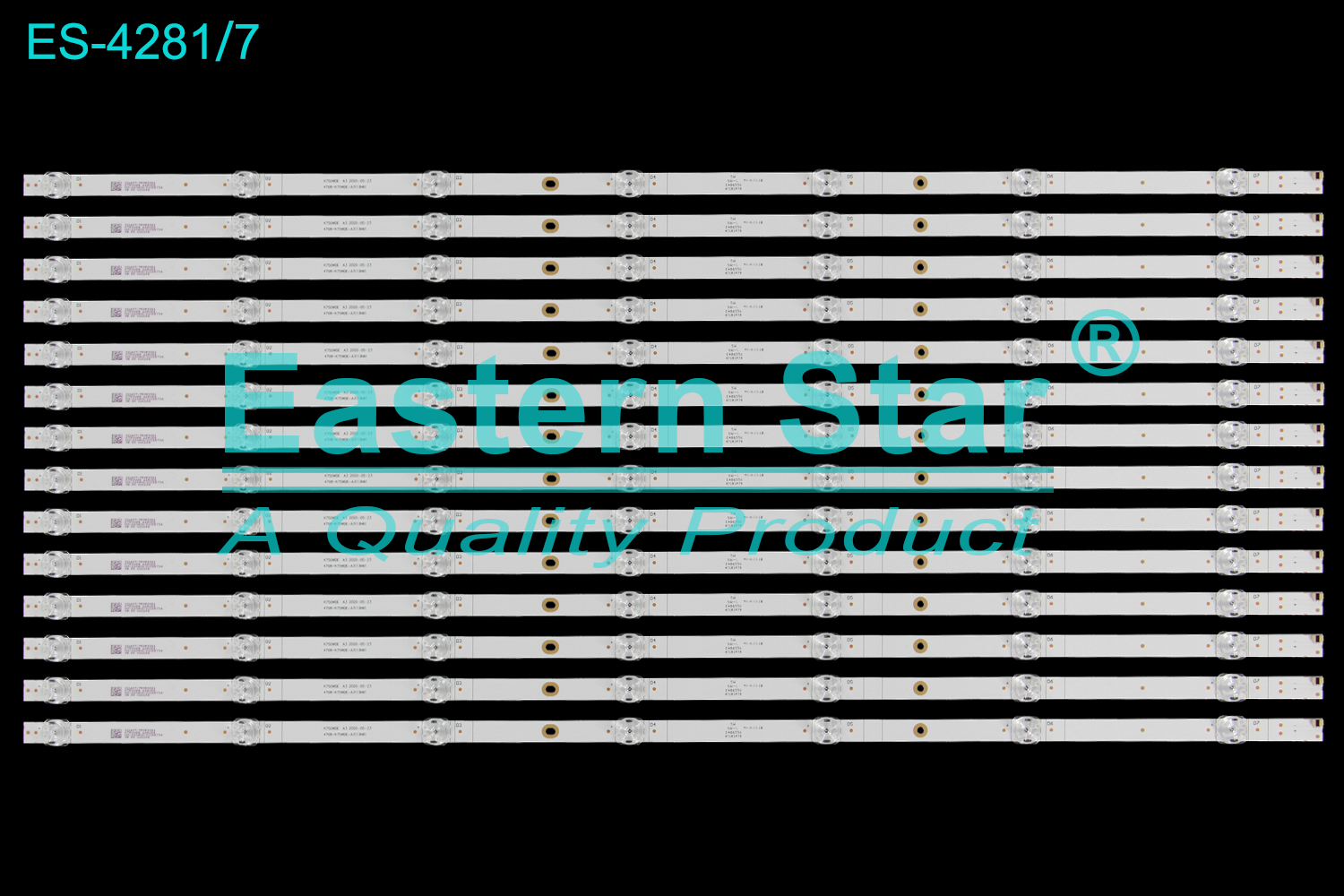 ES-4281 LED TV Backlight use for 75" Sharp K750WDE A3 2020-05-23 4708-K75WDE-A3113N61 LED STRIP(14)