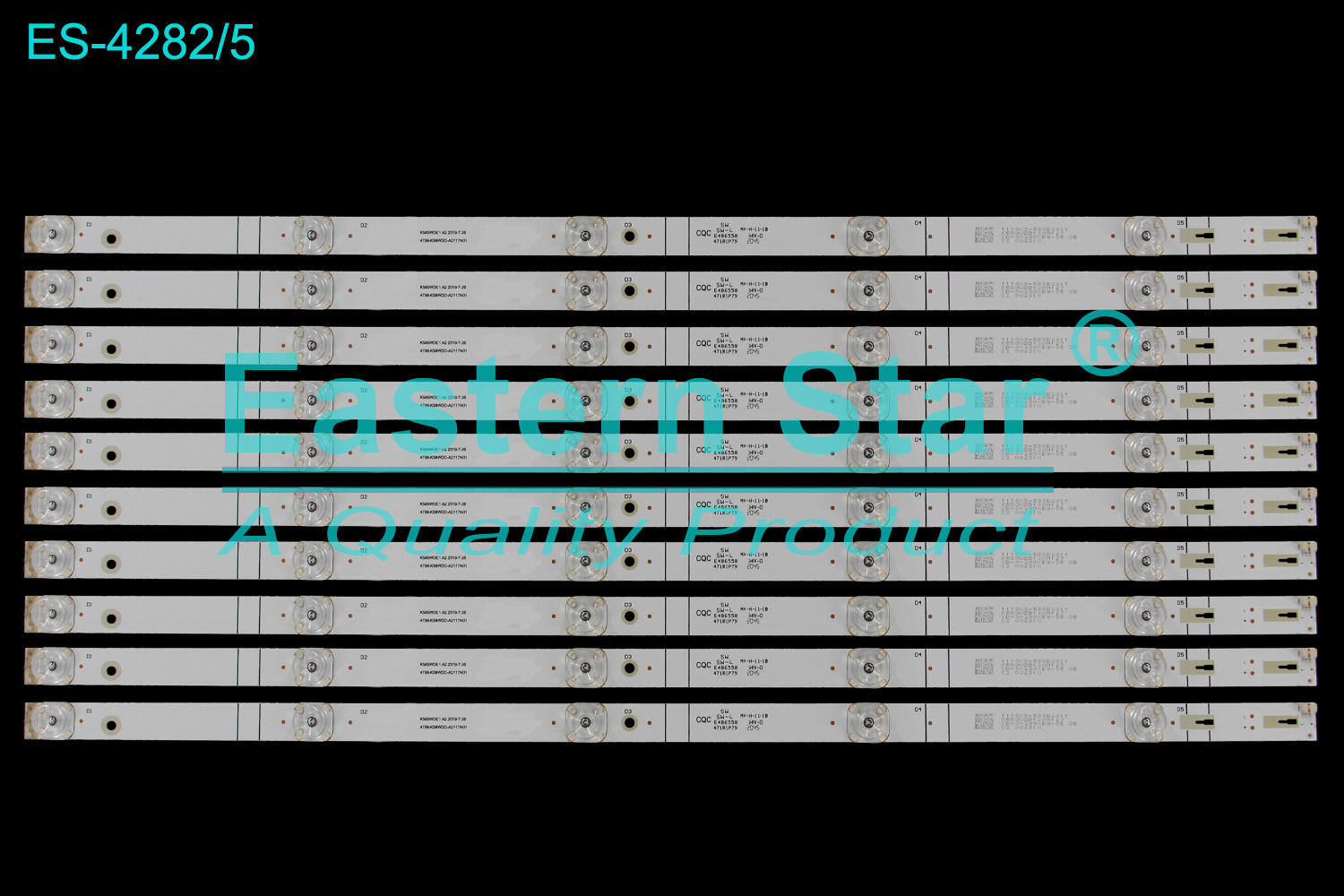 ES-4282 LED TV Backlight use for 58" K580WDE1 A2 2019-7-20 4708-K58WDD-A2117N01  LED STRIP(10)