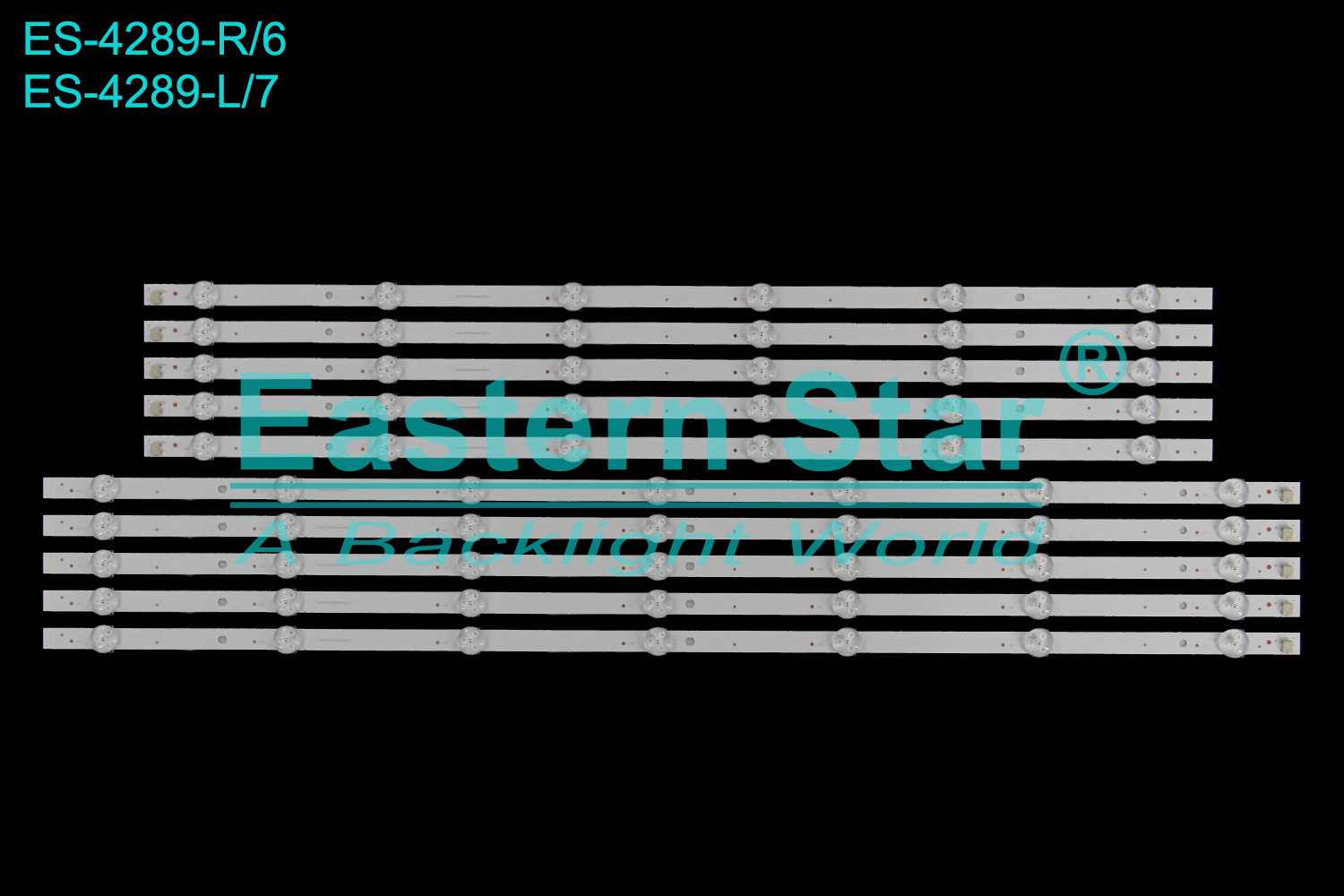 ES-4289 LED TV Backlight use for 65" Hisense KAQLED65XQ9510STA  BX65G7NL30300705A14 REV1.3  BX65G7NR30300605A14 REV1.3  LED STRIP(10)