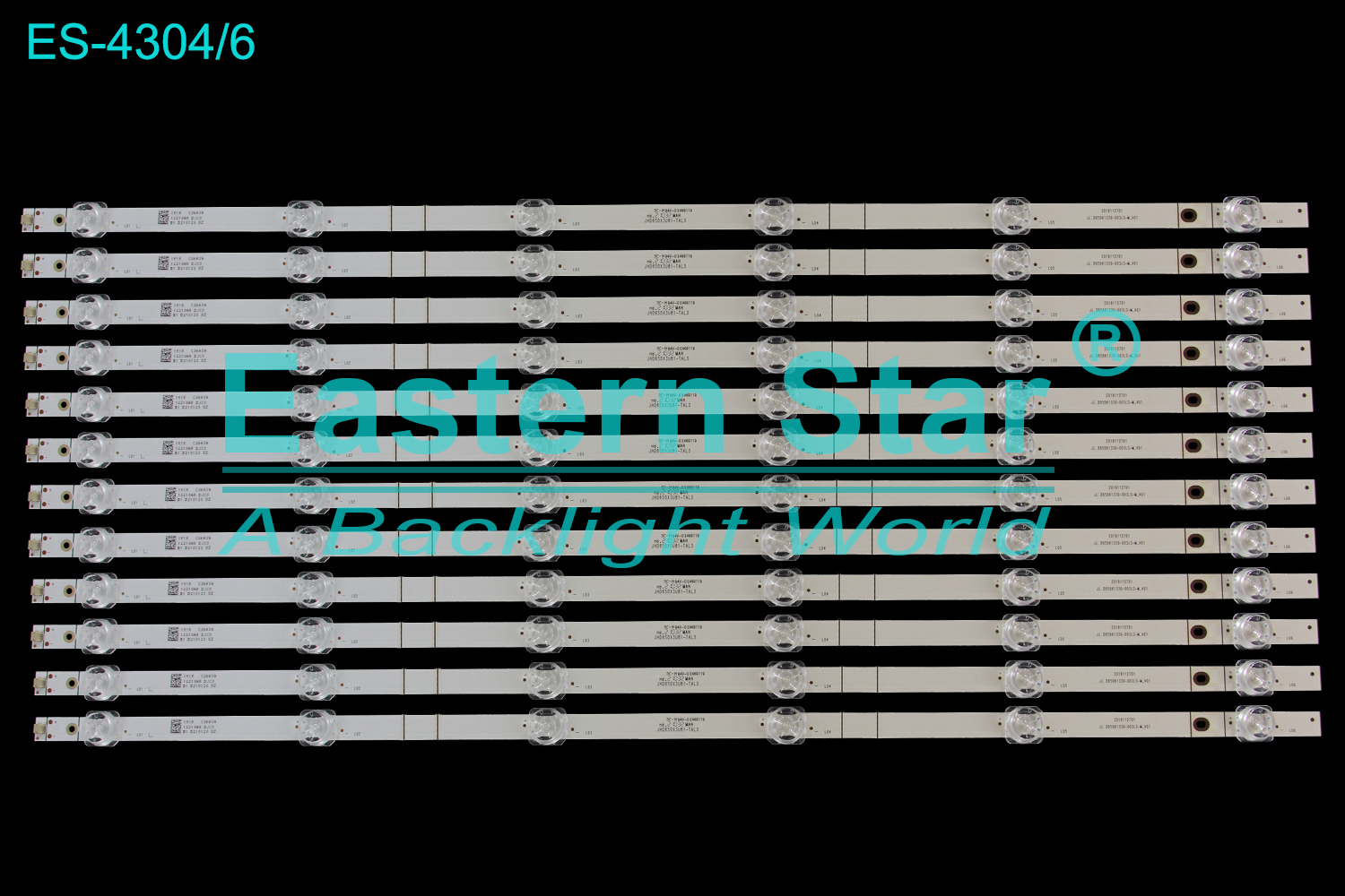 ES-4304 LED TV Backlight use for 65" Hisense 65S8  65U7GGQV JL.D65061330-003LS-M_V01 2019112701 JHD650X3U81-TAL3 LED STRIP(12)