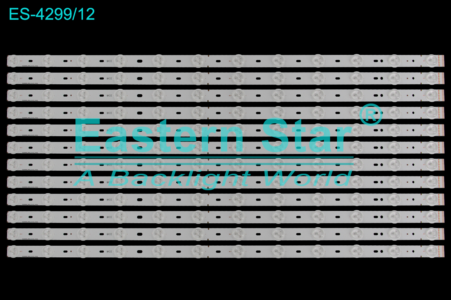 ES-4299 LED TV Backlight use for 65" Philips 65PSU9809/12 LJ07-01189A LJ07-01190A  SUS650A02_REV9_12LED_131205 LED STRIP(12)