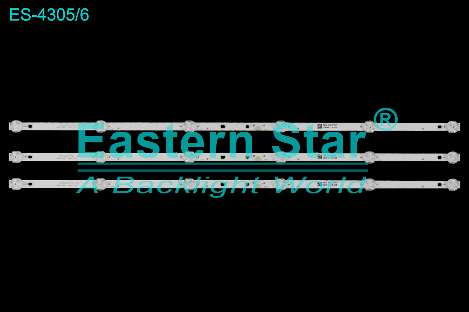 ES-4305 LED TV Backlight use for 32" GK32A1-1W-3X6 HBH-H2 E493461  LED STRIP(3)