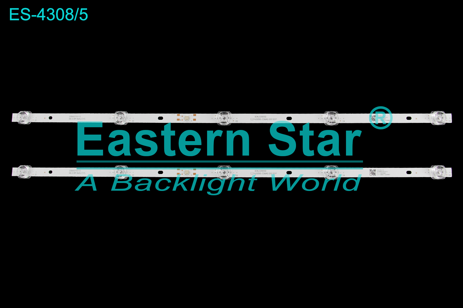ES-4308 LED TV Backlight use for 32" Awox  KJ32D05-ZC66AG-02D 5S1P 303KJ320055D LED STRIP(2)