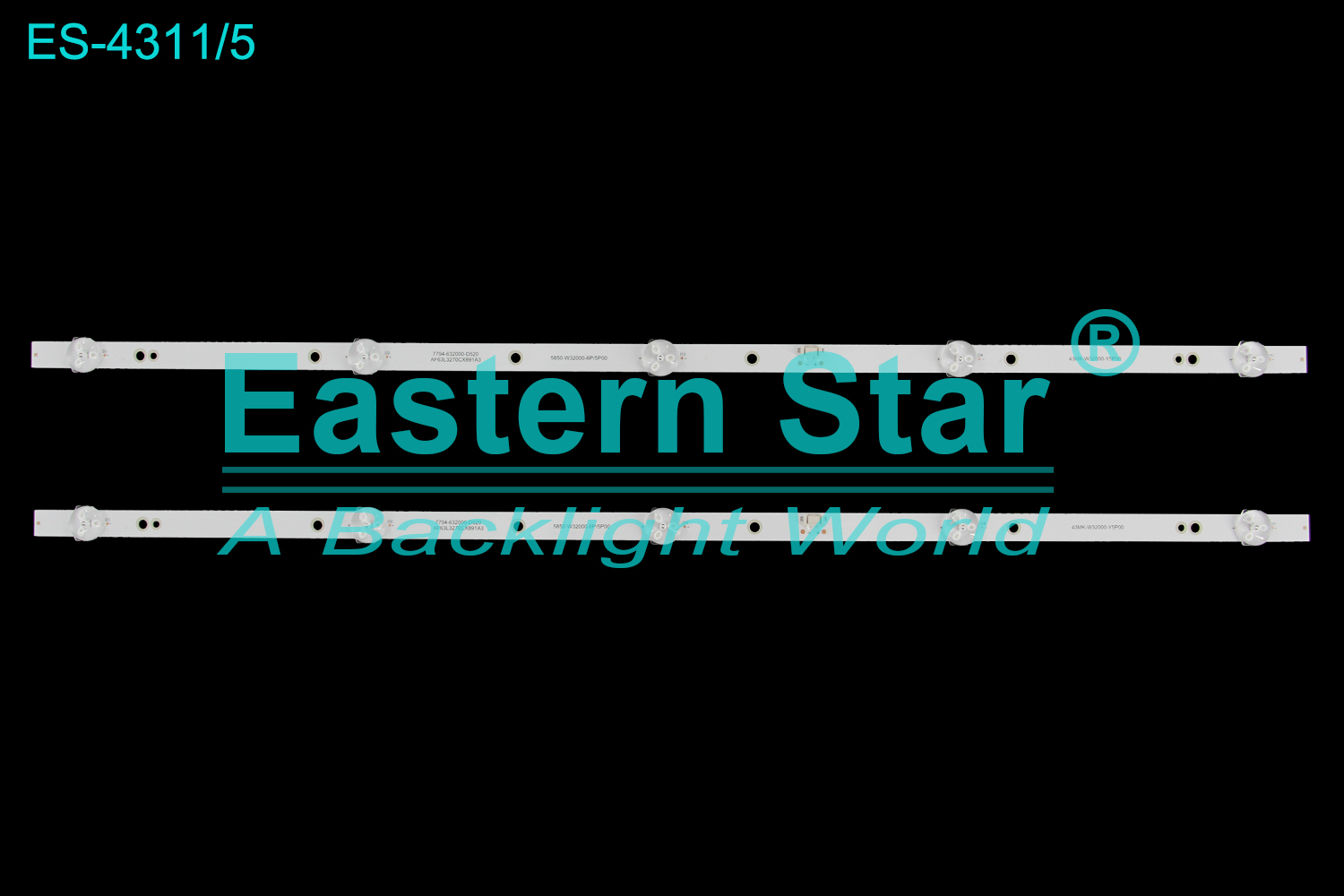 ES-4311=ES-3451 LED TV Backlight use for 32" Skyworth 32X3,32E2A,32X6 5850-W3200-6P/5P00 43MK-W32000-Y5P00 7794-632000-D520 AF63L3270CX891A3 TV LED BAR(2)