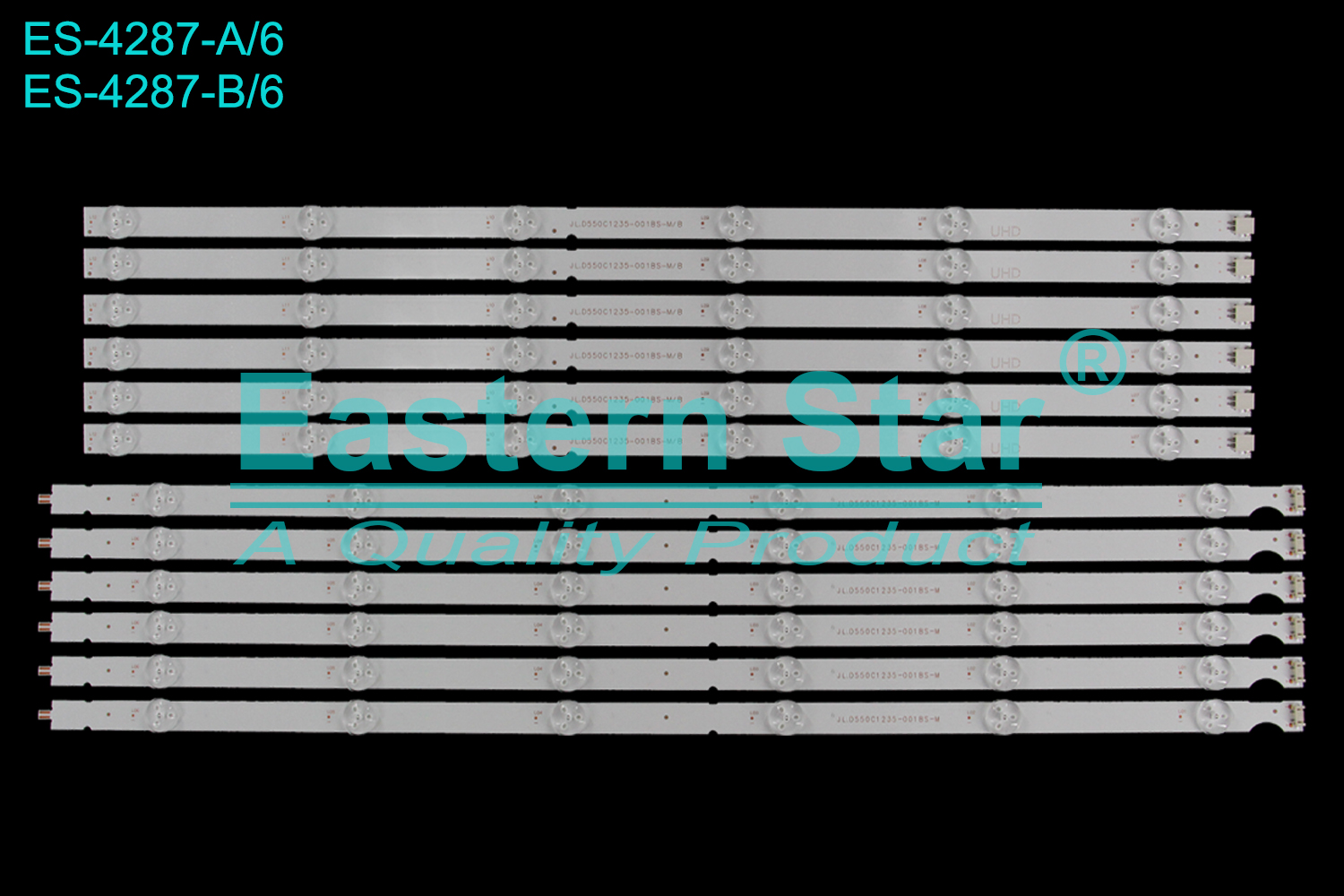 ES-4287 LED TV Backlight use for 55" Lg  55UJ630Y-TA 55UK6100PTA 55UJ632 JL.D550C1235-001BS-M/B  LED STRIP(12)