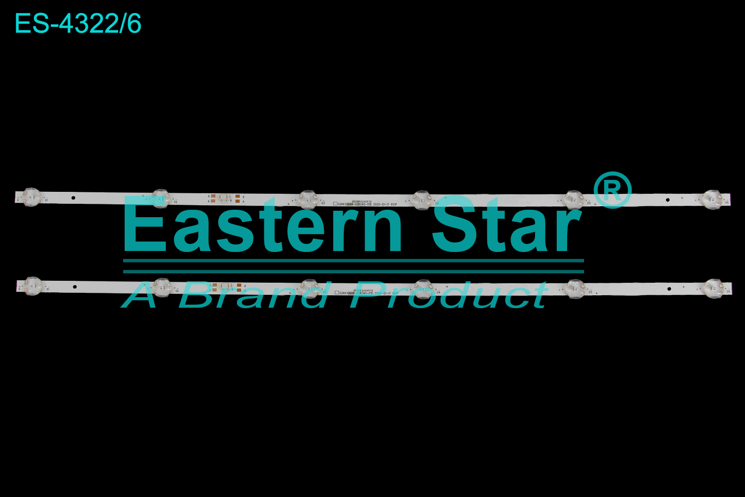 ES-4322 LED TV Backlight use for 32" Vox 32AAAH 303SK320057D SZKK32D06-ZC62AG-01D 2020-01-17 6S1P  TV LED BAR(2)