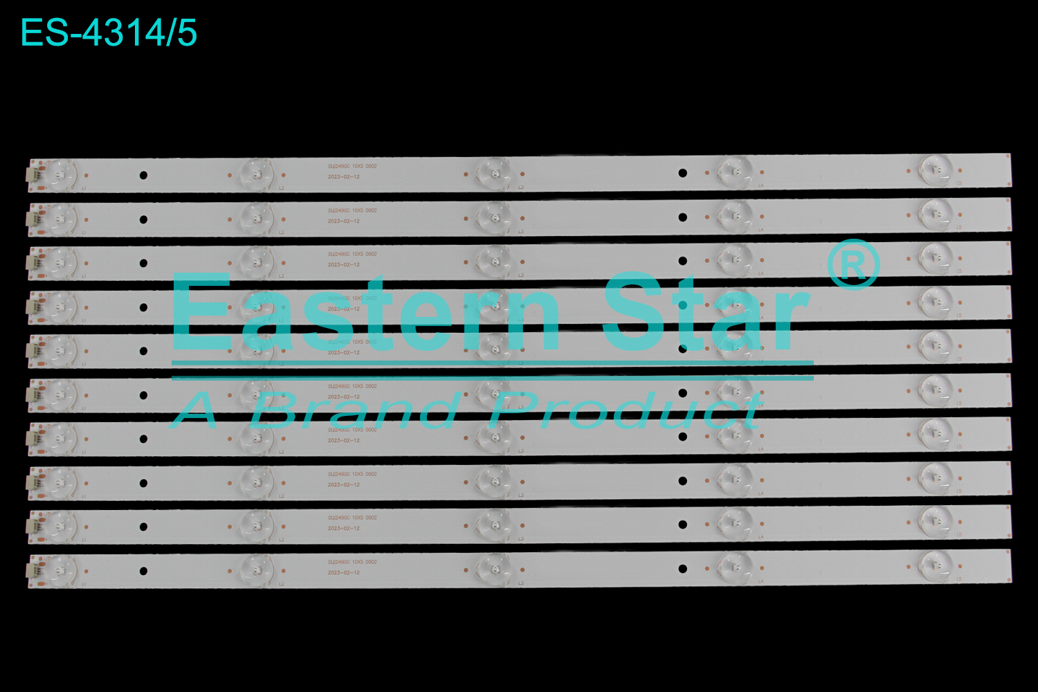 ES-4314 LED TV Backlight use for 49" Philips / Aoc LE49U7866 LE49U7860 LD49V12S DLED49GC 10X5 0002 LD49V12S  TV LED BAR(10)