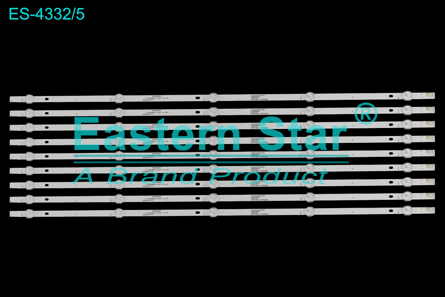 ES-4332 LED TV Backlight use for 65" Konka  LED65P7/LED65K2000 303SK650062 SZKK6505-ZC42AG-04 5S1P 65D3B5CX67210 ZT159T162C90TF9D 2300006542 21007773 200705BC02 SK650M30 TV LED BAR(9)