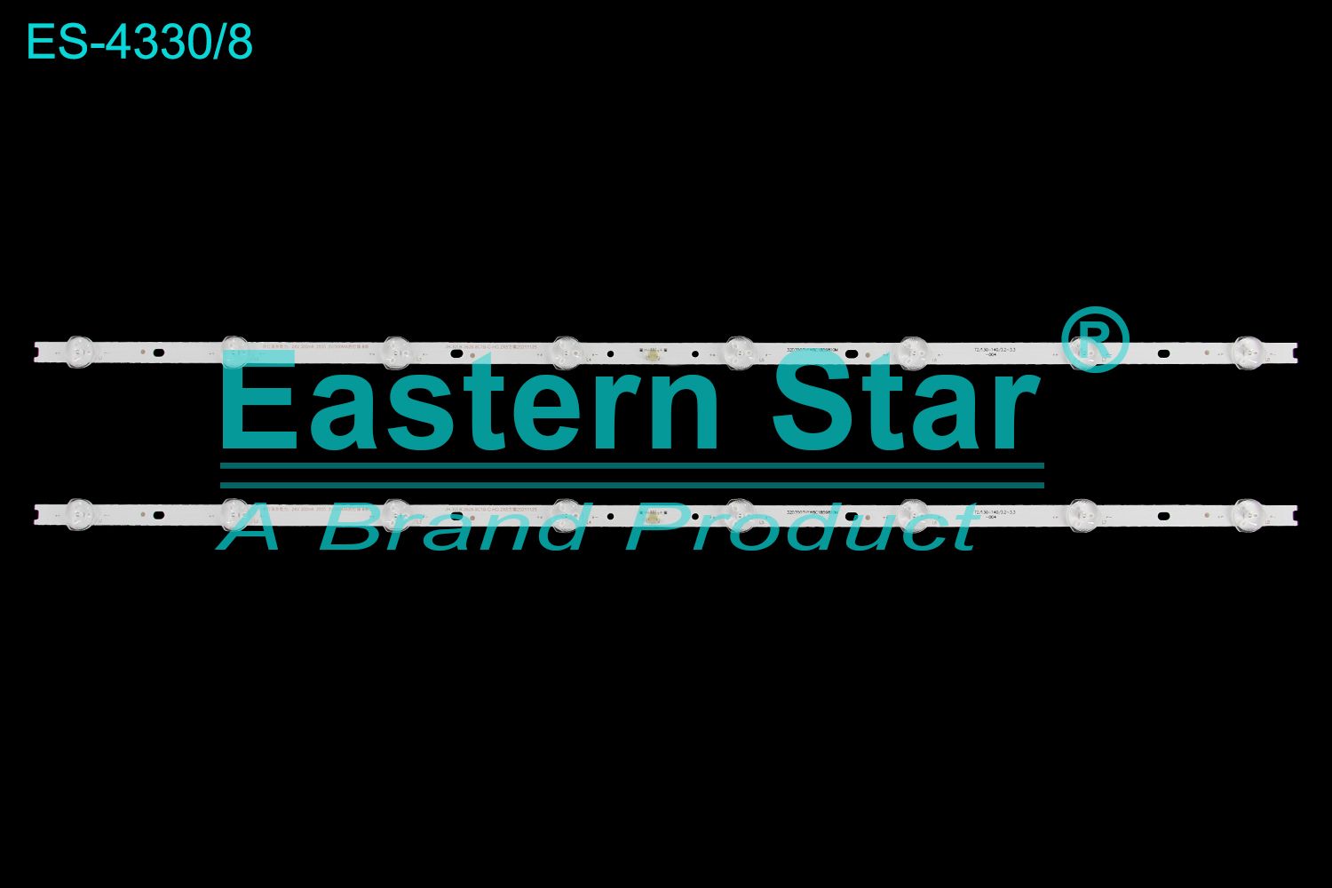 ES-4330 LED TV Backlight use for 32" Tcl MC32A HD32XP4100P  32D3503V1W8C1B59810M T2/130-140/3.2-3.3 JH-32LB-3528-8C1B-C-HG TV LED BAR(2)
