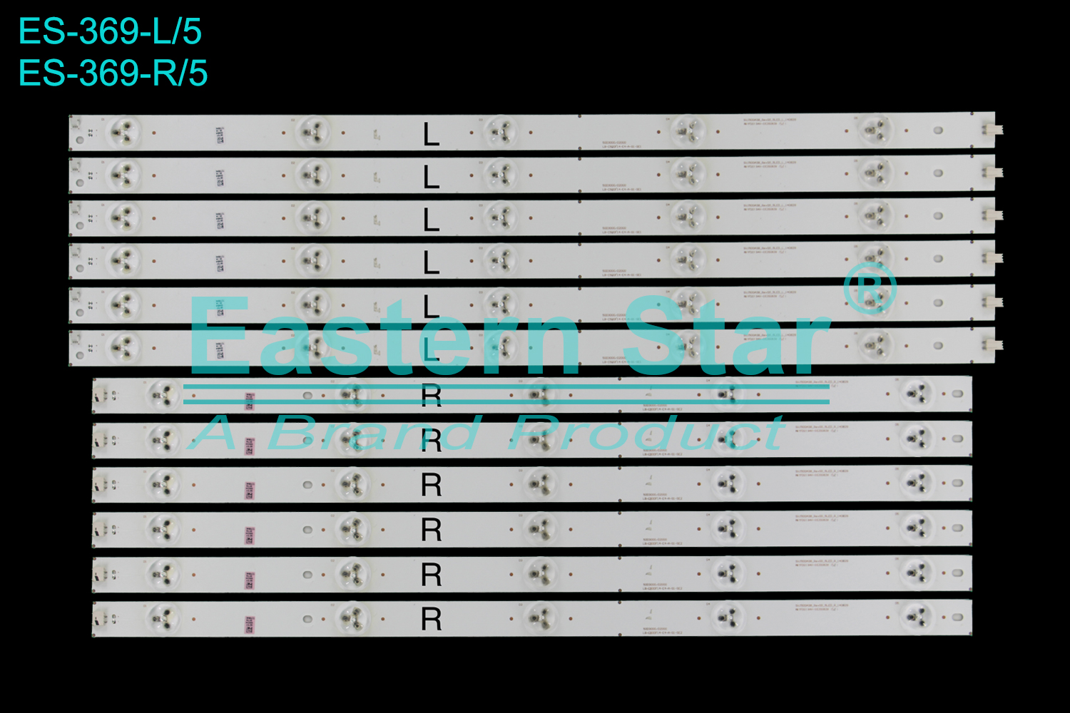 ES-369 LED TV Backlight use for Changhong 50'' SVJ550A38_REV00_5LED_R/L_140829 / LB-C500F14-E4-A-G1-SE2 LED STRIPS(12)