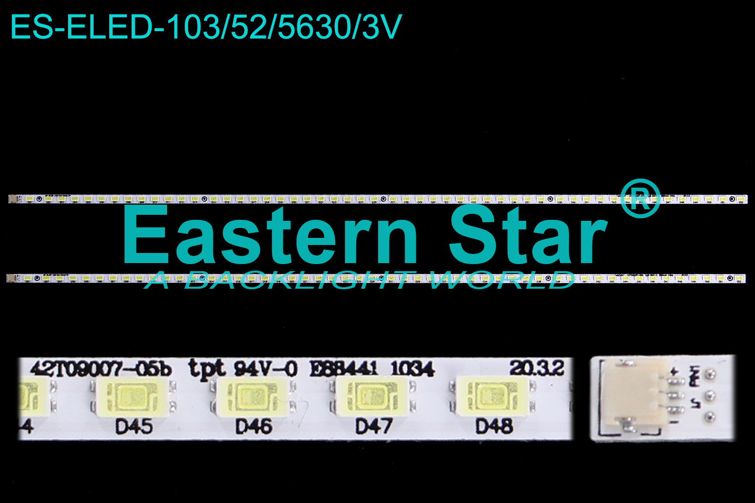 ES-ELED-103 ELED/EDGE TV backlight use for Lg/Hisense/Changhong 42'' 52LEDs  42T09-05b led strips(4)