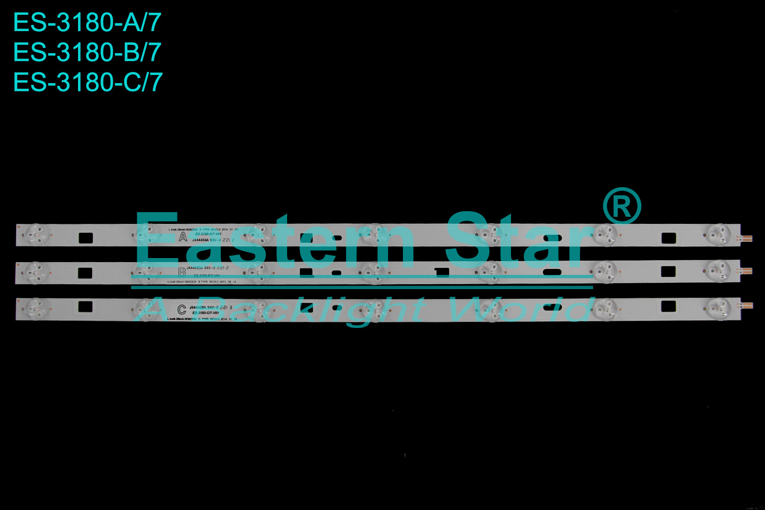 ES-3180 LED TV Backlight use for 28" Sony 28inch NDSOEM A TYPE REV0.0  28inch NDSOEM B TYPE REV0.0  28inch NDSOEM C TYPE REV0.0  TV LED BAR(3)