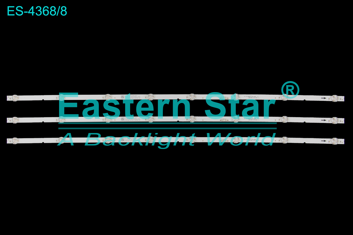 ES-4368 LED TV Backlight use for 43" Skyworth 43SUE9350  RF-AZ430045SF30-0801 A1 TV LED BAR(3)