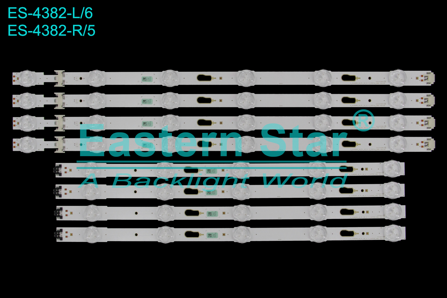 ES-4382 LED TV Backlight use for 43" Samsung  UN43JU640DFXZA 38711A 38712A S_5JU6000_43_FL_L6_V1.0_150709_LM41-00172A S_5JU6000_43_FL_R5_V1.0_150709_LM41-00172B  TV LED BAR(8)