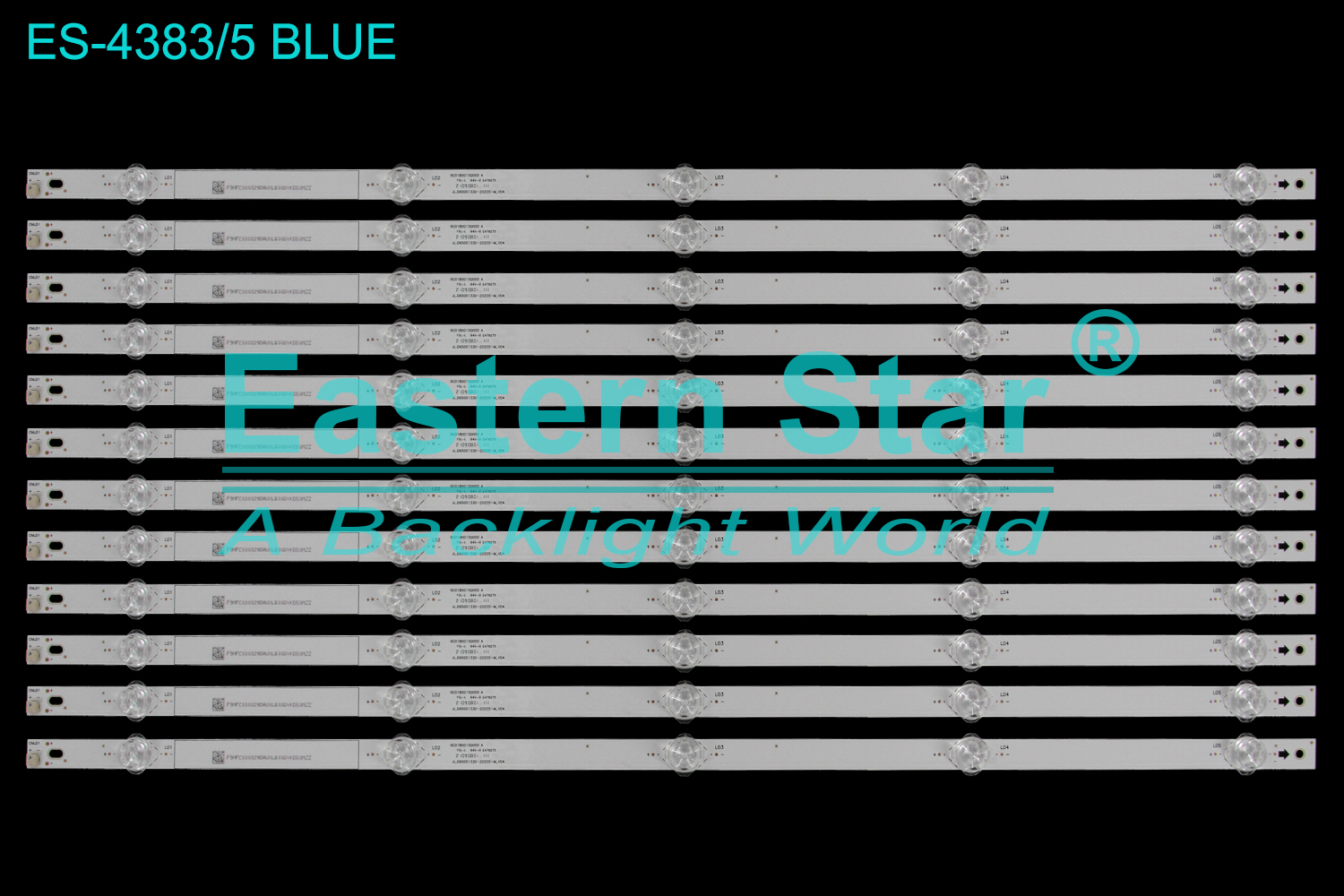 ES-4383 LED TV Backlight use for 65" Vizio M65Q6-J09  JL.D65051330-202DS-M V04 6C01B001SQ000 TV LED BAR(12)