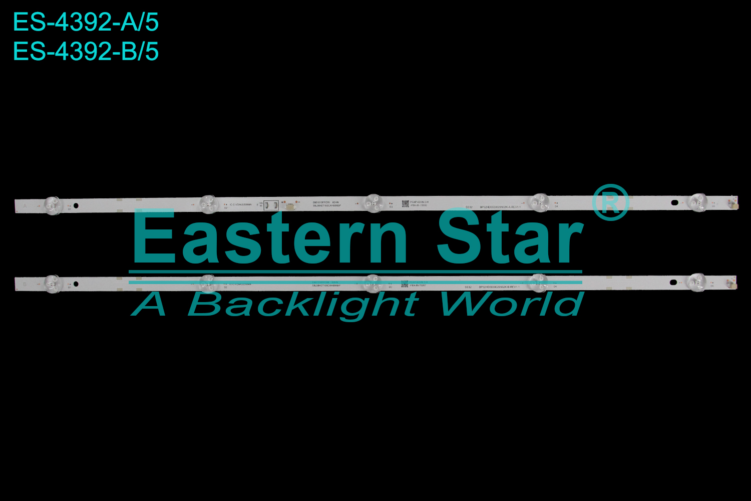 ES-4392 LED TV Backlight use for 32" Samsung UA32N4003AK IC-C-VZAA32D984A 0981010FFC85 62HN 58L08H27105CAH08RBP SS32 BP32HD3030020502K-A-REV1.1 TV LED BAR(2)