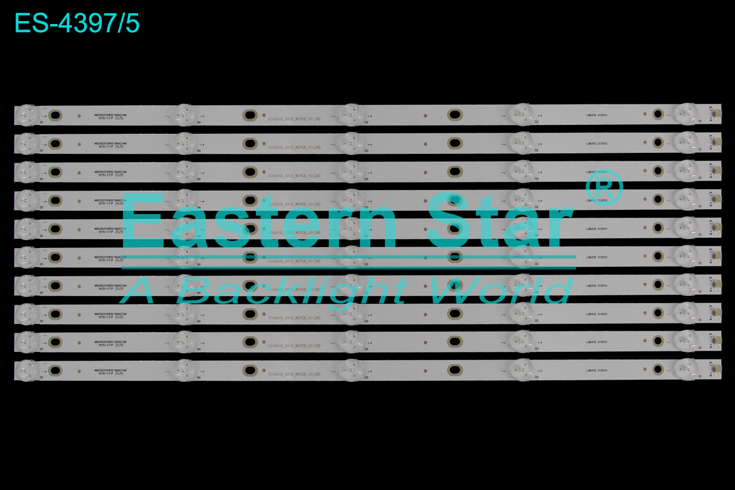 ES-4397 LED TV Backlight use for 46" 46D3503V2W5C1B49214M  TV LED BAR(10)